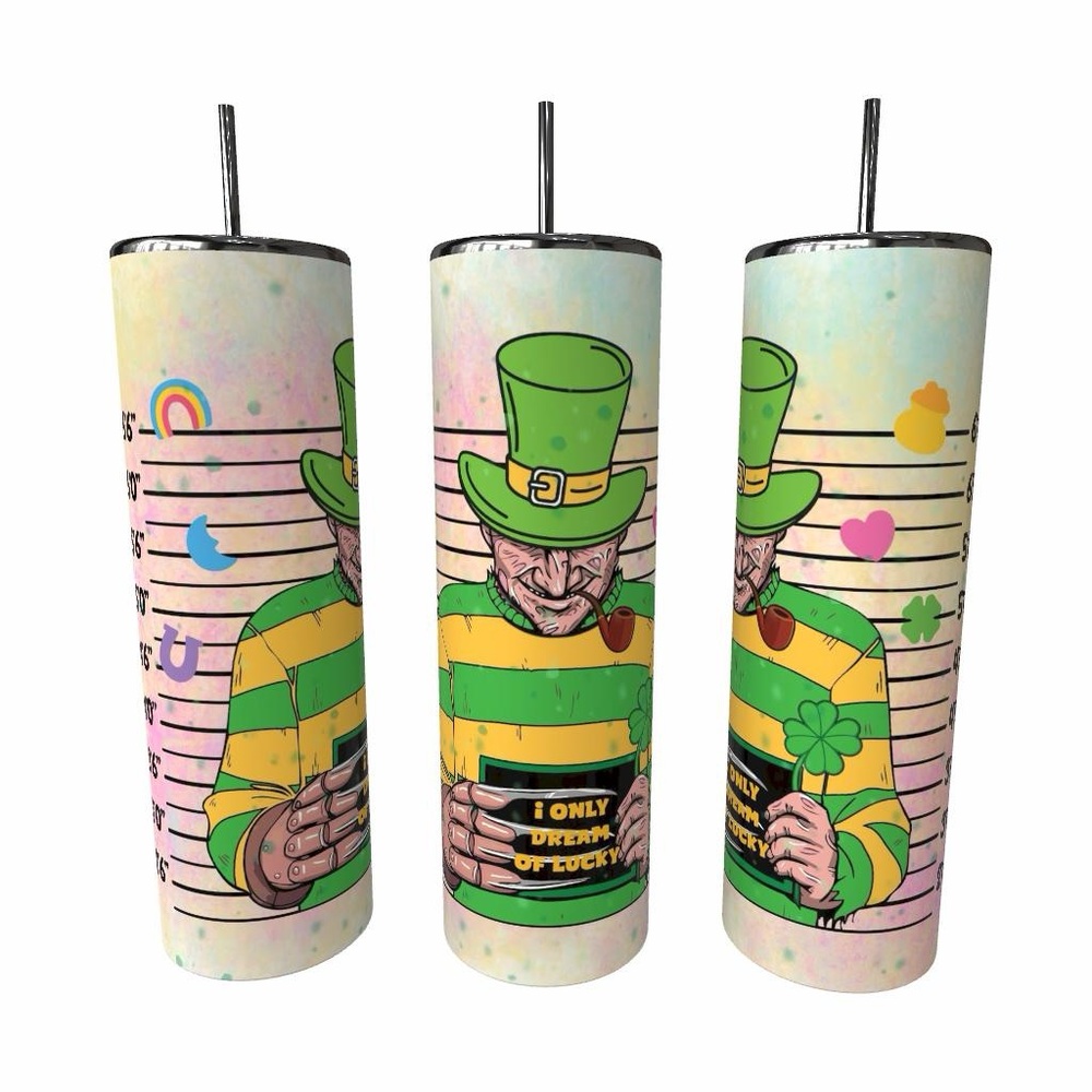 Freddy Kruger Saint Patrick’s Day Tumbler